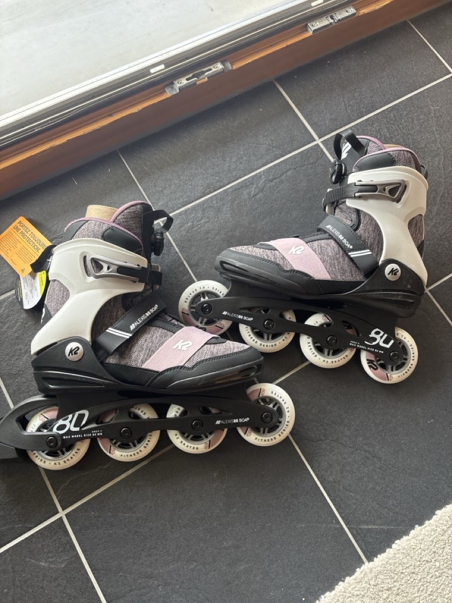 K2 Pattini in linea & Pattini a rotelle: Roller k2 80 mm neuf pouture 40 – Nuovo e nell'imballaggio originale da Val-d'Illiez venduto da Laurent046