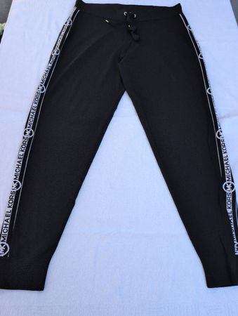 Pantalon Michael Kors noir logo bandes latérales taille L