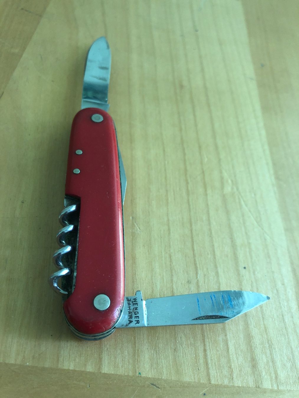 Coltelli tascabile: Taschenmesser rot Wenger – Usato da Adliswil venduto da Tito088 2