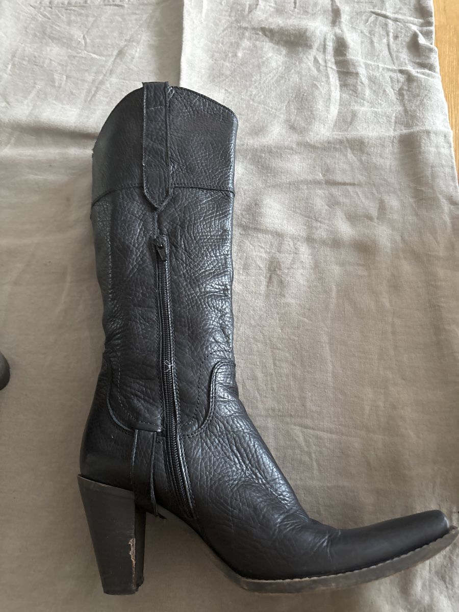 Scarpe da donna: Leder Stiefel, Cowboy Style. – Usato da Jona venduto da cosa03 2