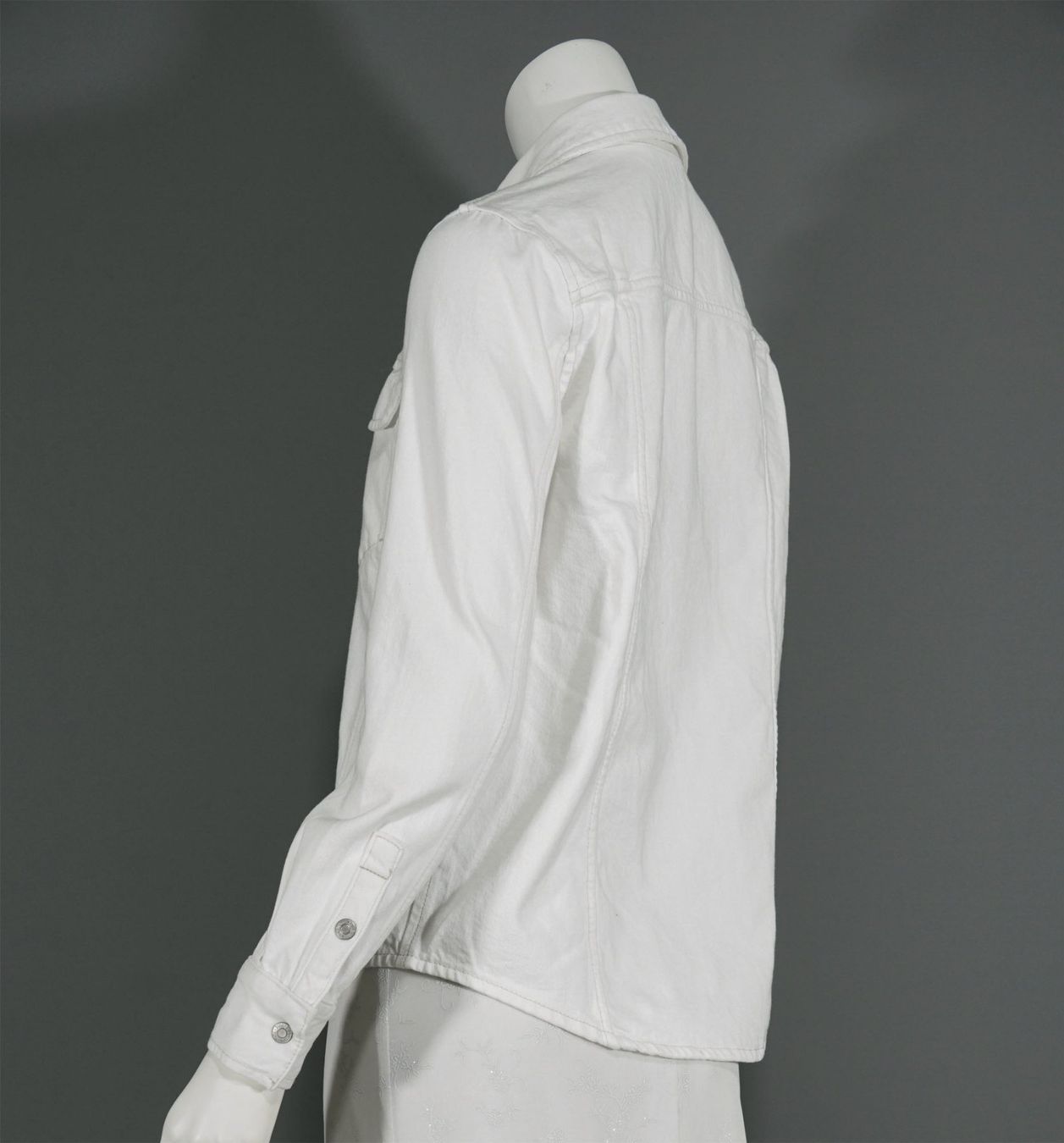 Zara Camicette: weisses Jeans Hemd von Zara – Usato da Meggen venduto da 1Class2Hand 5