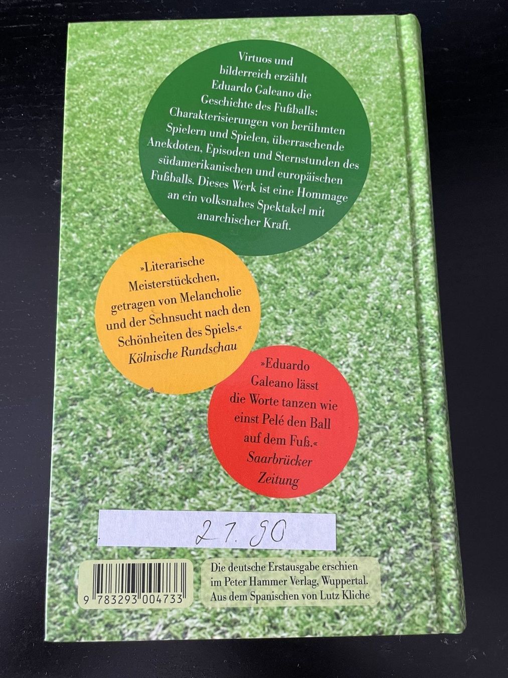Libri: Der Ball ist rund - Eduardo Galeano – Usato da Hombrechtikon venduto da Uptowns 2