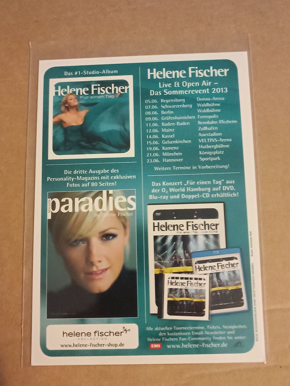 Autogramme: Helene Fischer - signierte Autogrammkarte – Gebraucht aus Menziken von Artographs 1