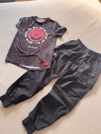 Ensemble Pokémon Garçon - T-shirt et Pantalon Cargo 10 ans