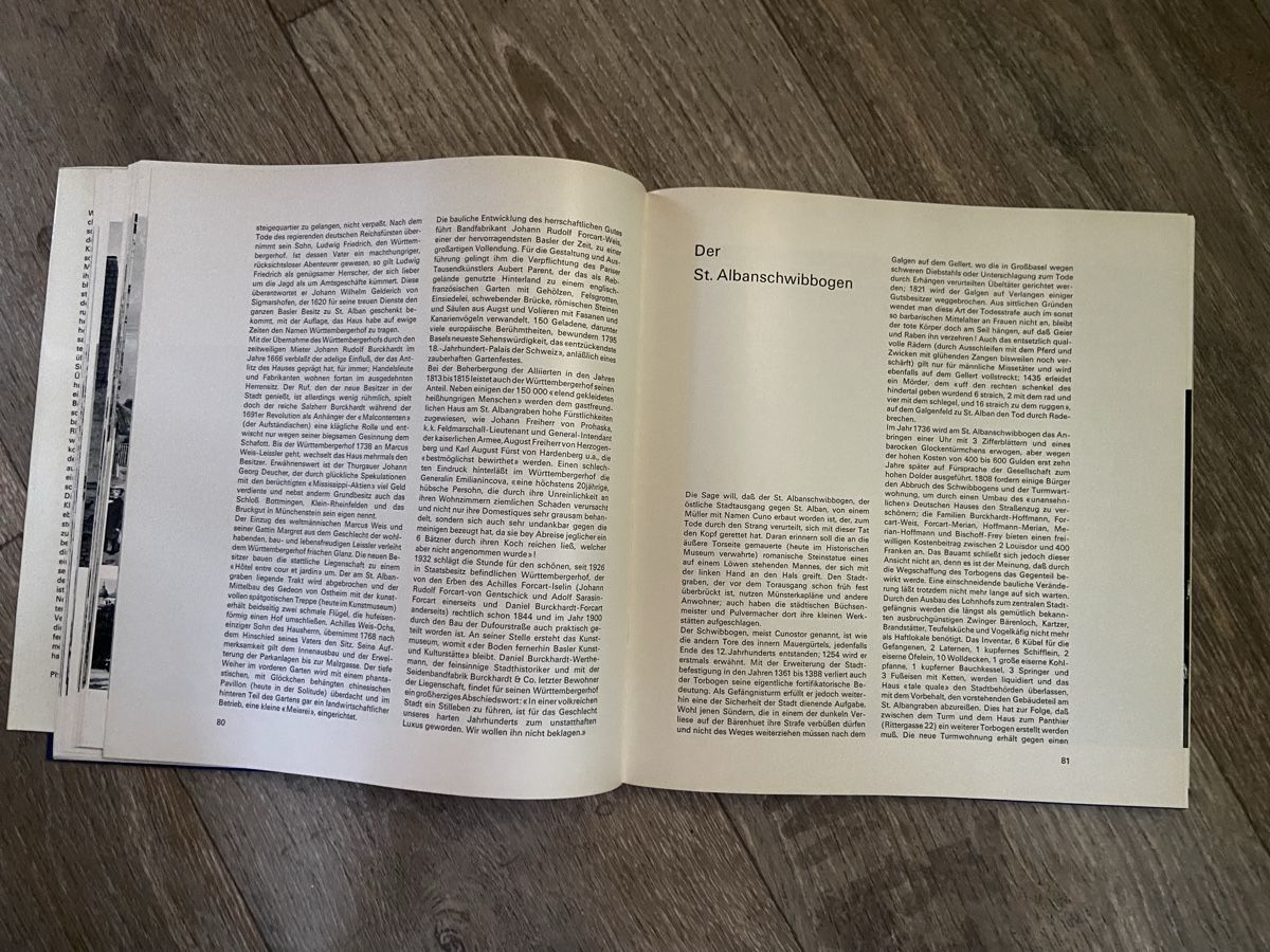 Libri: Buch "Das verschwundene Basel" von Eugen A. Meier, Top! – Usato da Galmiz venduto da Queenstone 2
