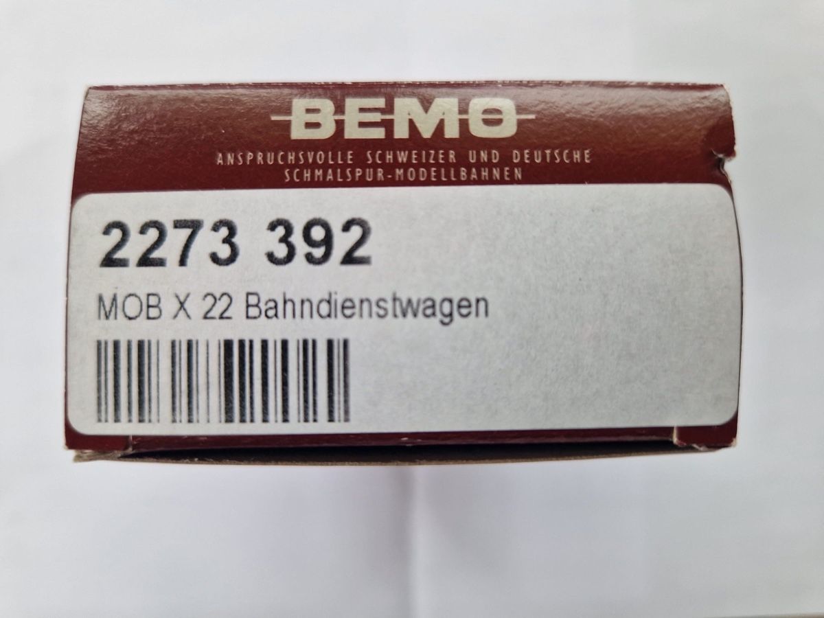 Bemo Modellini di ferrovie: Bemo MOB X22 Bahndienstwagen – Nuovo (secondo la descrizione) da Unteriberg venduto da pineappleMa 2