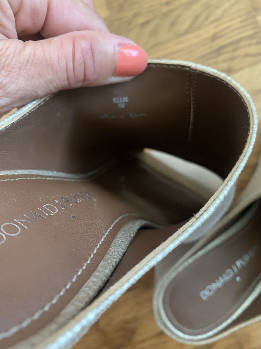Scarpe da donna: Donald J Pliner leder goldene schuhe – Usato da Zürich venduto da Nikuska32 4