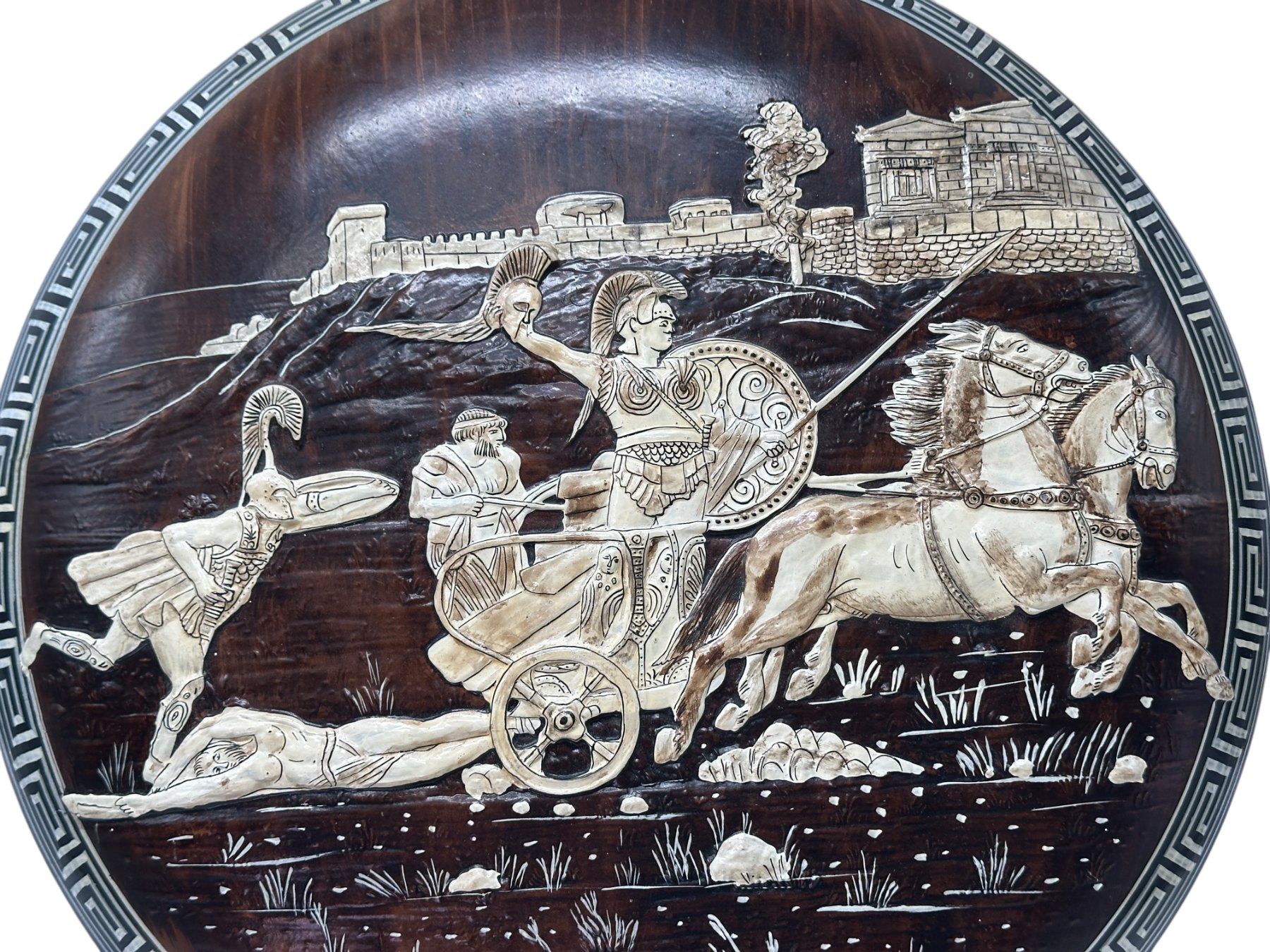 Skulpturen & Statuen: Bas-relief mural en céramique émaillée, Grèce antique – Gebraucht aus Morges von Auct 2
