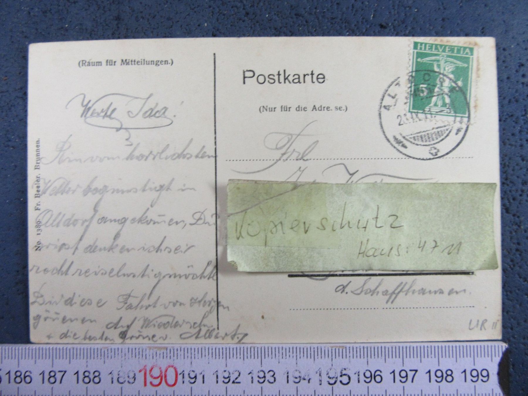 Cartoline postali: GRUSS AUS ALTDORF 1911 URI AK – Usato da Ettingen venduto da Hausi4711 1