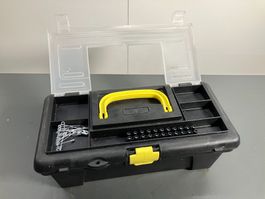 kl. Material Koffer mit div. Inhalt ca. 30x16x12cm H ab 1.-