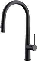 Küchenarmatur Schwarz ausziehbar 360° G3/8