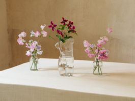 Dekorative Body Vase aus Glas - Frühlingsdeko zu Hause!