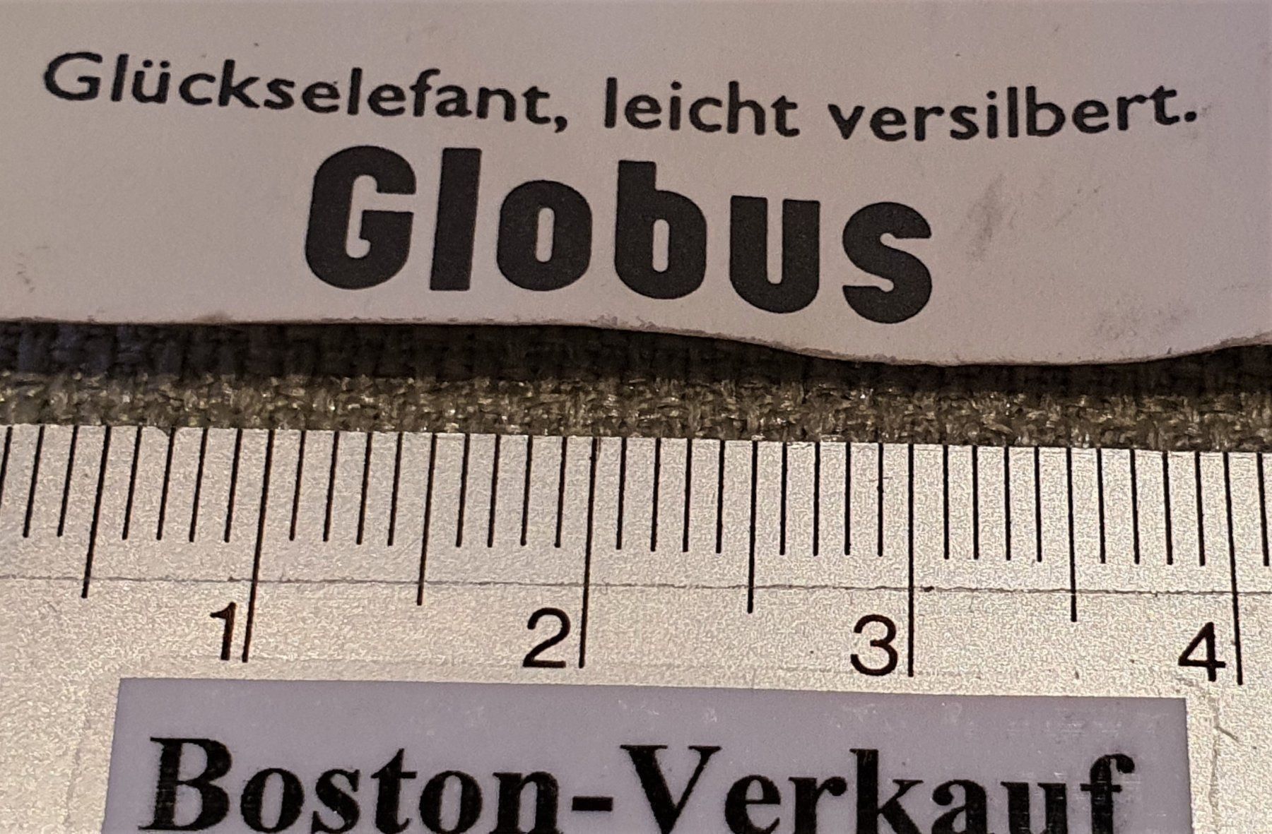 Statuette: A210 - Globus Glücks Elefant  versilbert – Usato da Reinach BL venduto da Boston-Verkauf 3