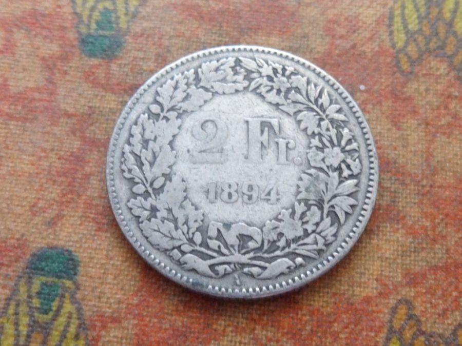 Toutes les monnaies: 2 Fr. 1894  (A) – D'occasion à Romanel-sur-Lausanne par Swift13