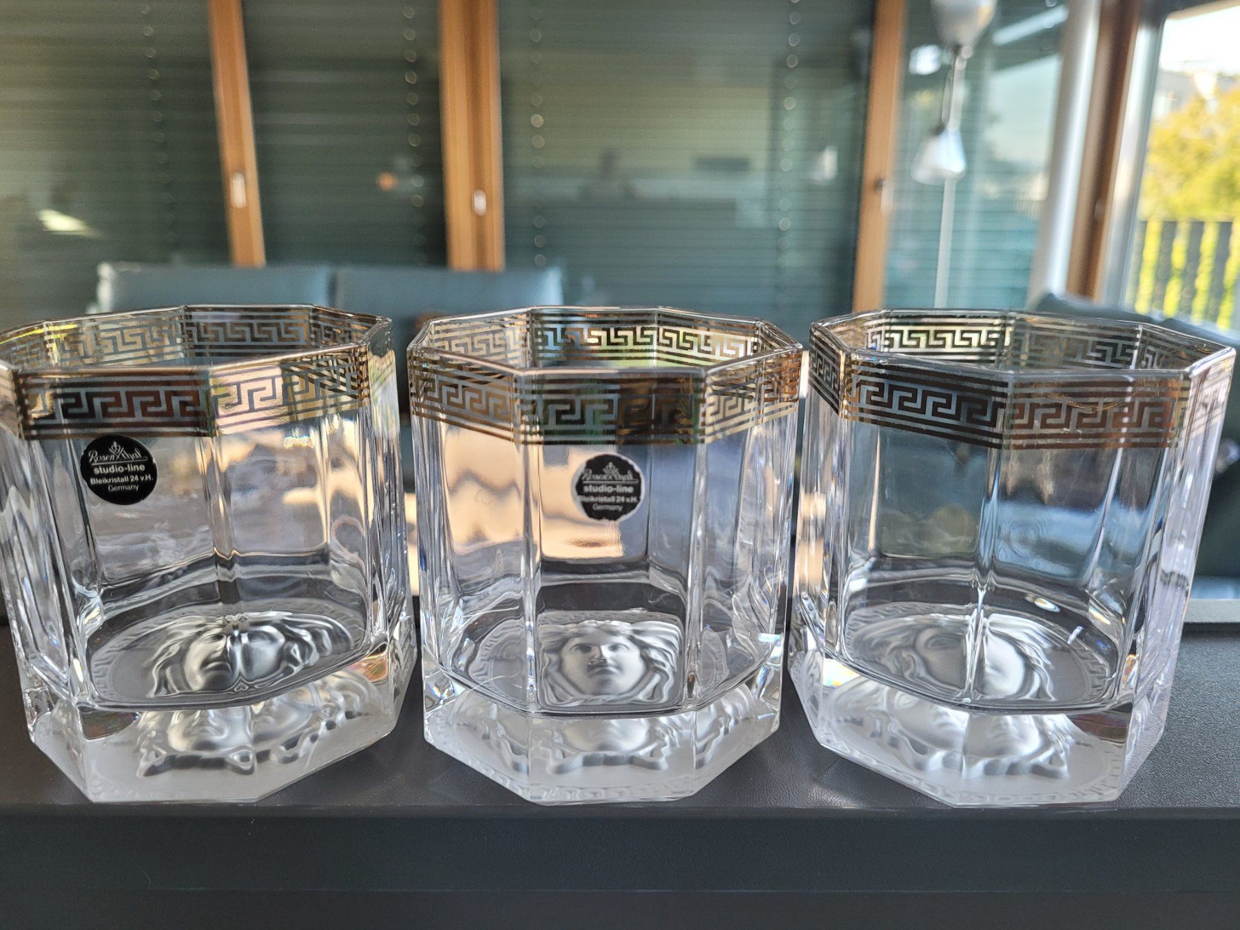 Verres: Versace Whyski Gläser mit Goldrand – Neuf (Voir description) à Zürich par Engel620