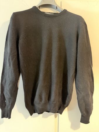 Maglione Nero Daniele Alessandrini Lana Mohair Taglia 50