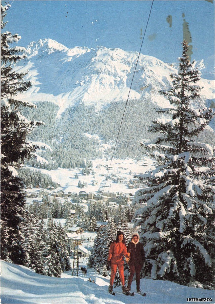 Cartoline postali: Lenzerheide // ca. 1965 Skilift Valbella // Winter – Usato da Basel venduto da intermezzo12