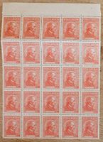 Argentina - 25 Marken Bogen ** Bartolomé Mitre 1935