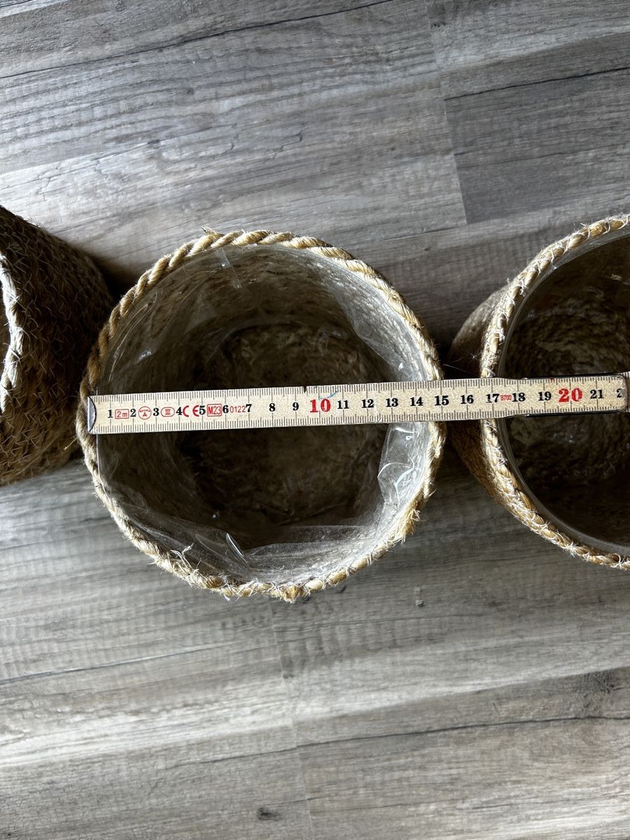 Pots de fleurs: 3er Set Mica Decorations Jute-Übertöpfe – D'occasion à Obfelden par JackyRot 5
