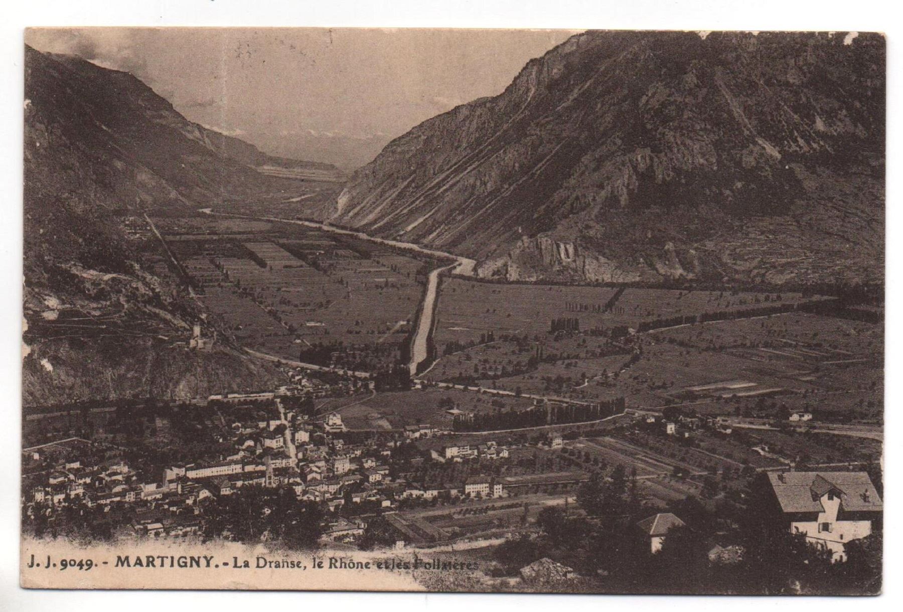 Cartoline postali: MARTIGNY La Dranse et Rhône – Usato da Jona venduto da philajona