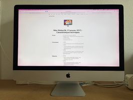 iMac 27" Retina 5K i7 32Go SSD Radeon 4Go