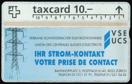 Taxcard 208L_53692 Elektrizitätswerke ungebraucht