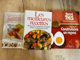 Lot de 3 livres de cuisine