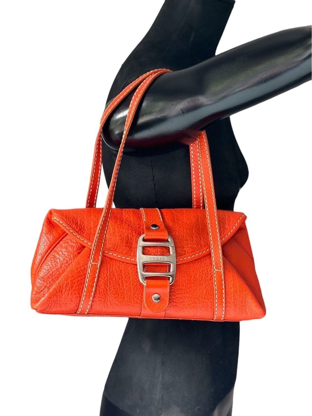 Hogan Taschen für Damen: Hogan Ledertasche Orange – Gebraucht aus Zufikon von Modestil365