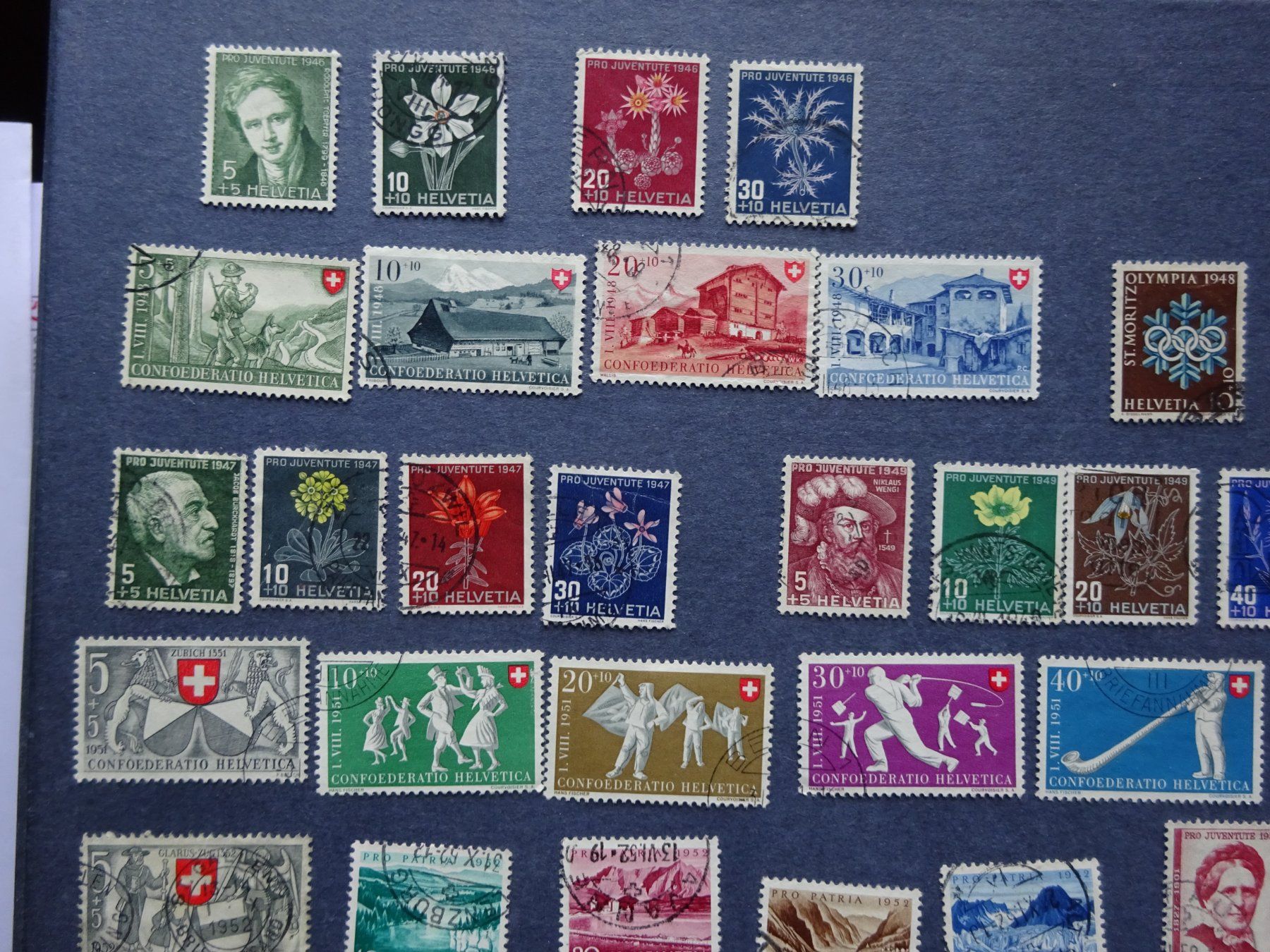 Tutti i francobolli: Lot Briefmarken ab 1946 gestempelt – Usato da Appenzell-Steinegg venduto da adi1975 1