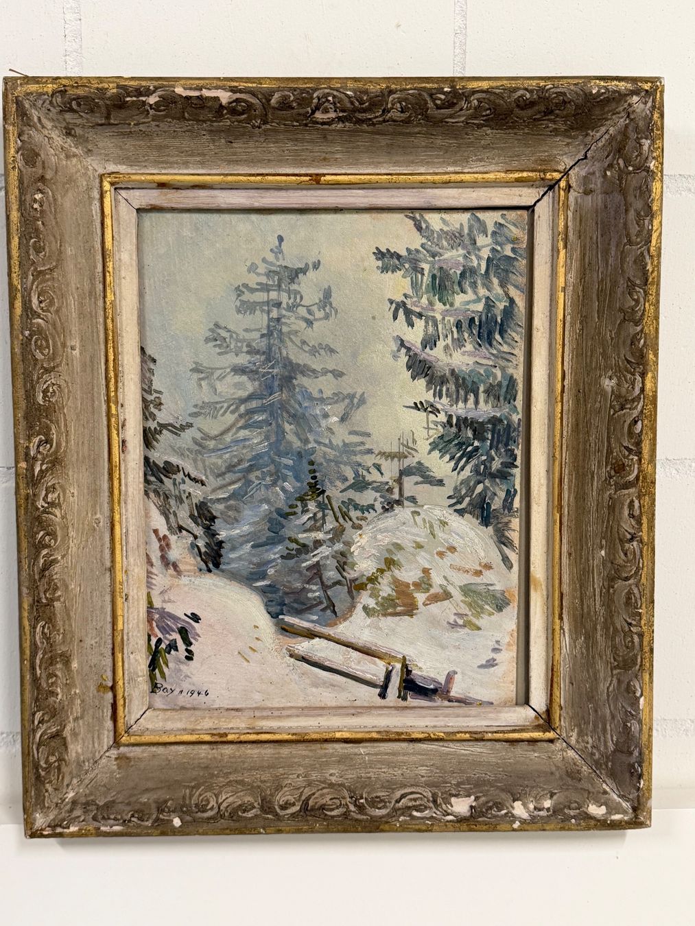 Dipinti: Hanni Bay 1946 ÖlGemälde – Usato da Basel venduto da PAUL_ART