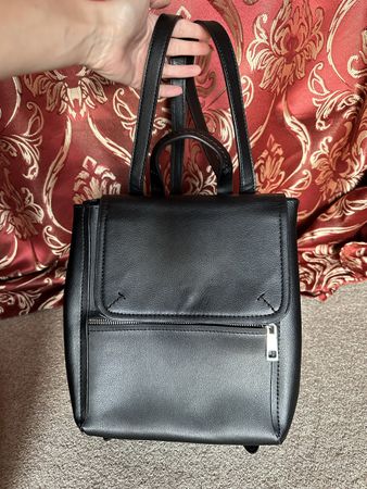 Rucksack, schwarz, silber, wie neu