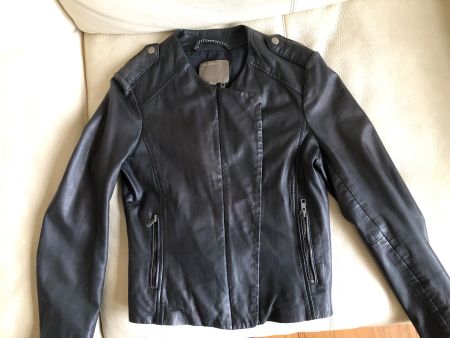 Lederjacke Biker Style MUUBAA LONDON Lammnappa Gr. 36 /S