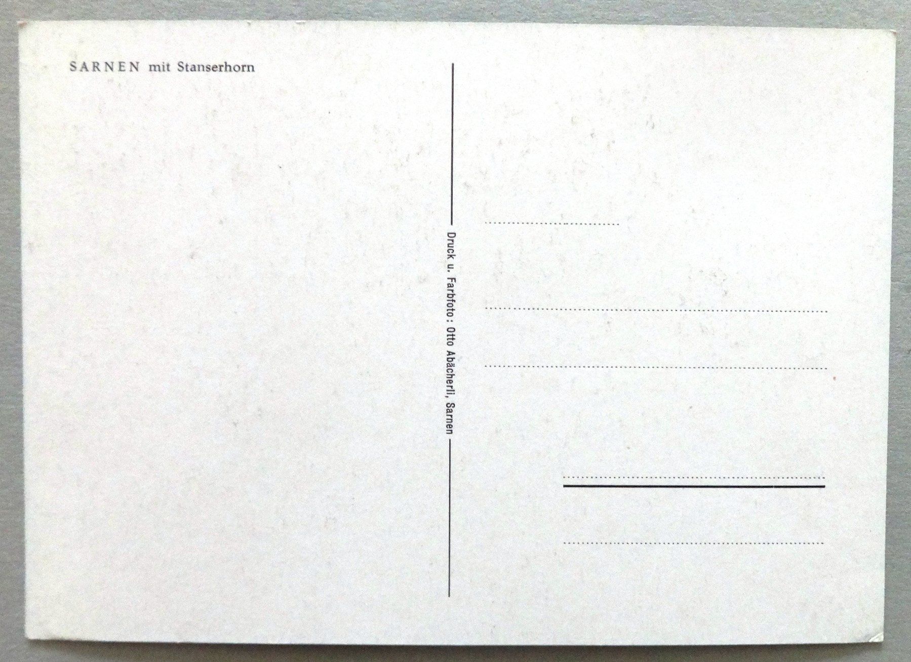 Cartes postales: Sarnen mit Stanserhorn – D'occasion à Fétigny par Billy2miny 1