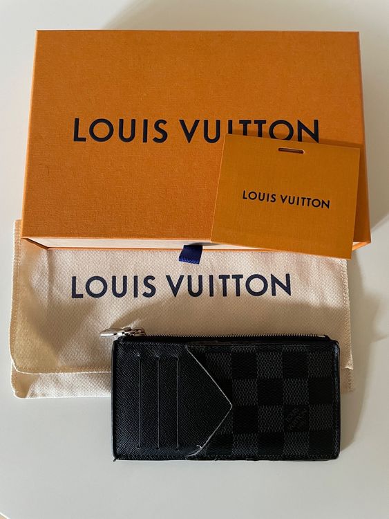 Shop Louis Vuitton DAMIER GRAPHITE Coin card holder (N64038) by