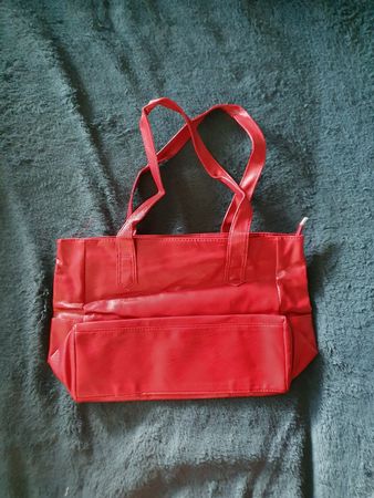 Sac à main rouge aspect cuir femme occasion