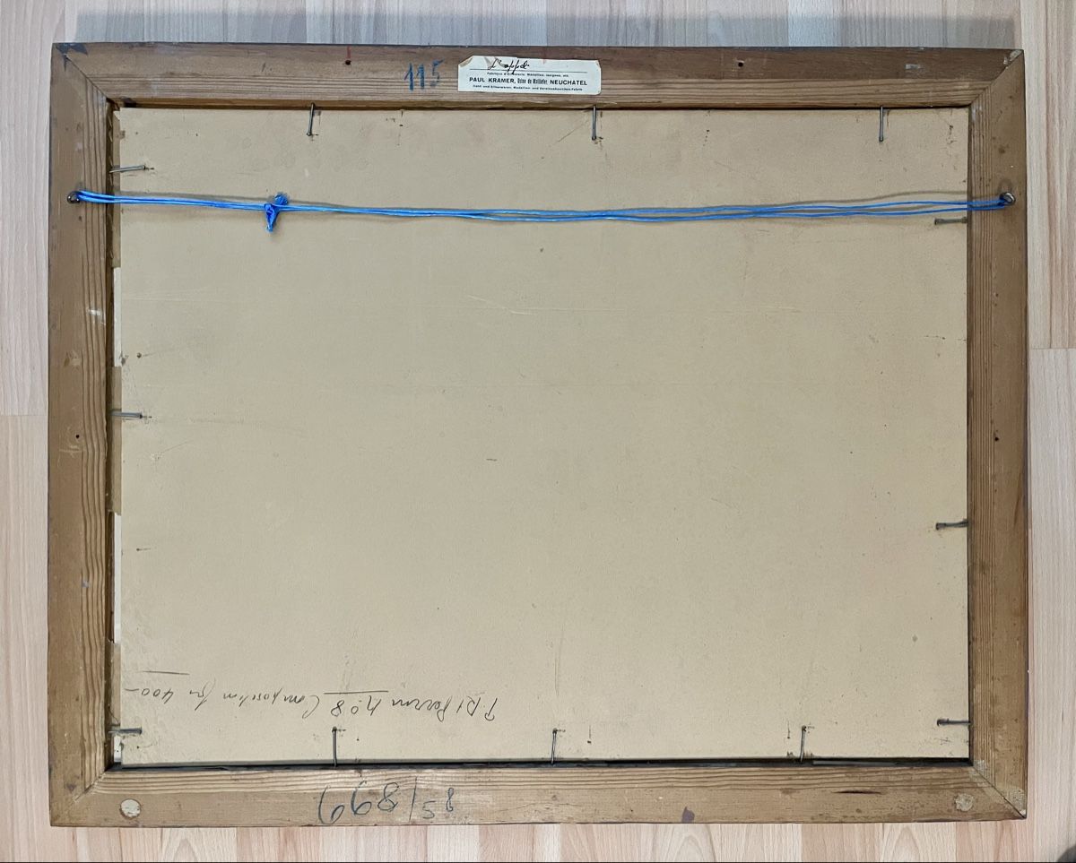 Dipinti: Tableau avec cadre signé Perrin P.Rt – Usato da Vuisternens-devant-Romont venduto da ribouldog 3