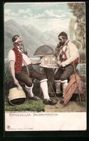 Zwei Männer in Appenzeller Bauerntracht