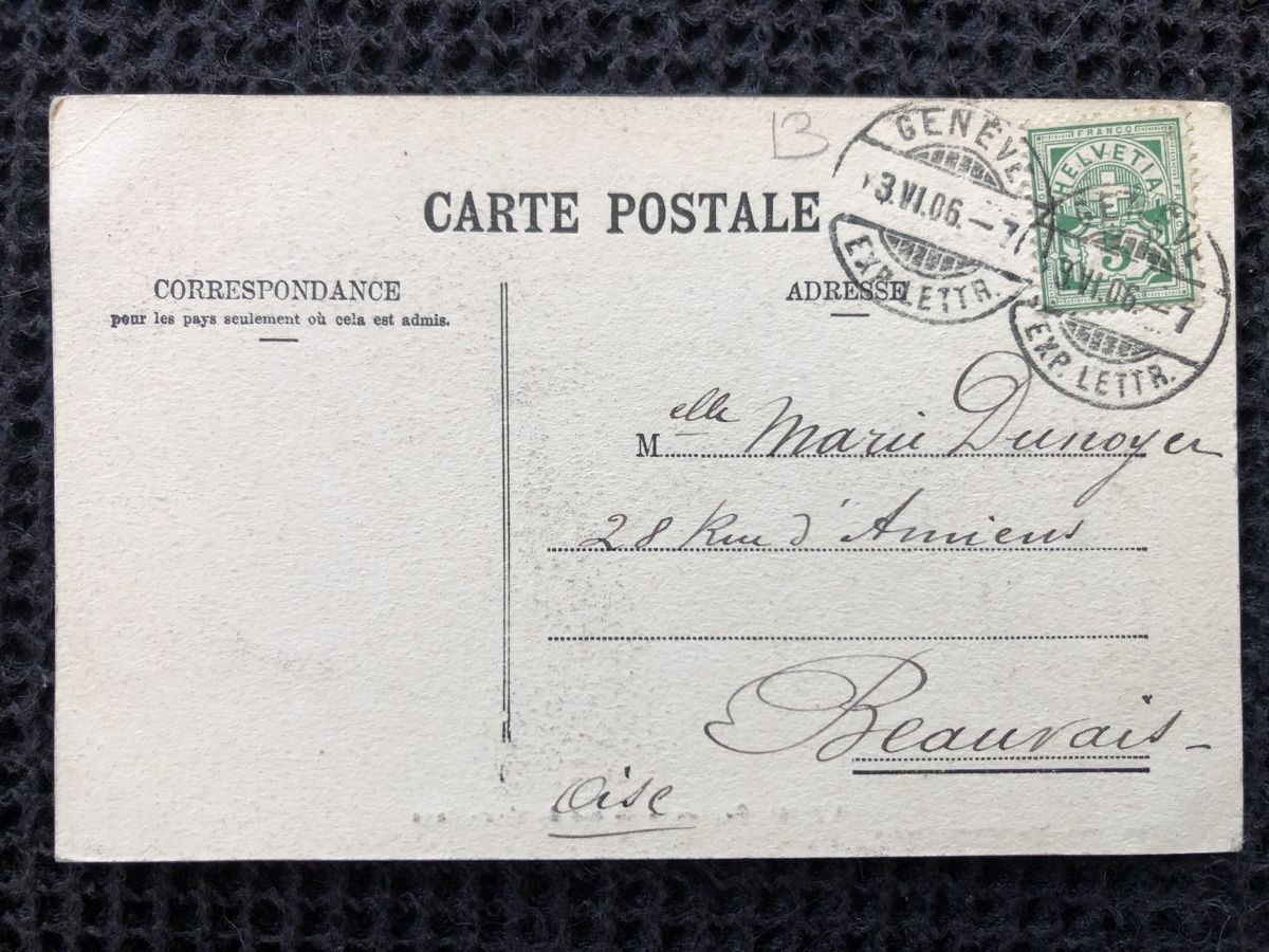 Cartoline postali: Ansichtskarte Genève – Usato da Näfels venduto da fritzjk 1