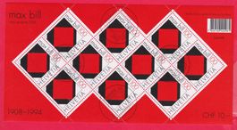 2008, SONDERMARKE KONKRETE KUNST, 100 Rp + 130 Rp, ET-GESTEM