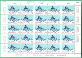 1966  K'Bogen   Finsterahorn   postfrisch    Bogen No. D 1