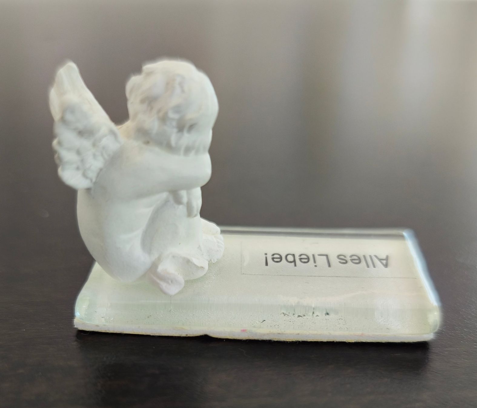 Statuette: Engel-Figur mit "Alles Liebe!"-Botschaft, Zustand Top! – Usato da St. Gallen venduto da Arti24 4