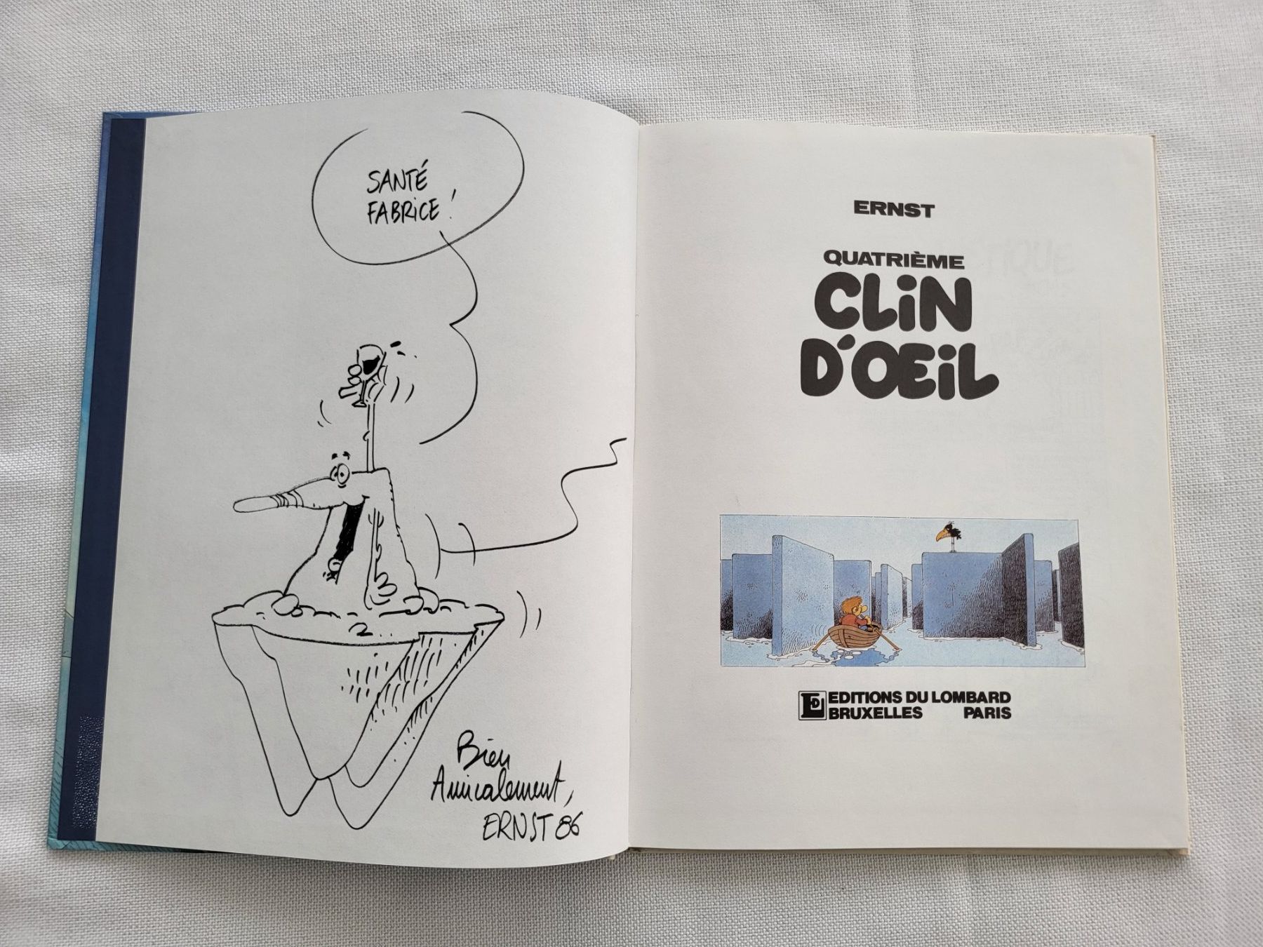 Fumetti: BD Clin d'œil No 4 EO (TBE) + dédicace – Usato da Palézieux-Village venduto da magic1980