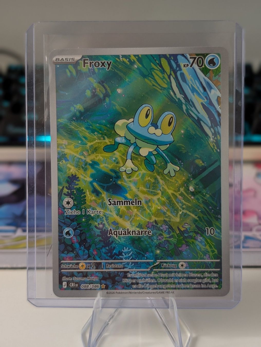 Pokémon Carte collezionabili: Froxy (CRI 088) Wachsendes Chaos DE – Nuovo (secondo la descrizione) da Bern venduto da yve_879k