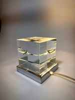 Gamma3 Unikat – Glaswürfel‑Lampe, Italien, 1970er