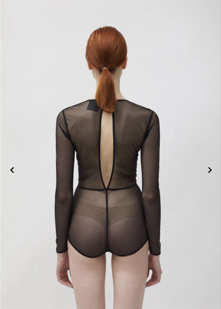 Top: ANN DEMEULEMEESTER New Soft Tulle Bodysuit – Nuovo (secondo la descrizione) da Emmen venduto da Avviivva_Com2023 2