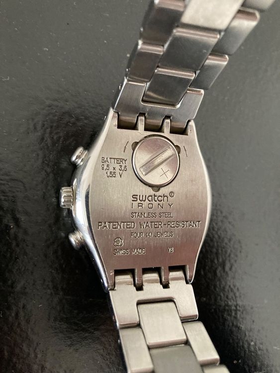 Swatch irony battery 9.5 x 3.6 new arrivals