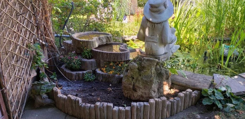Minerali & Pietre curative: Beton Palisade 60 mit Holzstruktur – Nuovo (secondo la descrizione) da Herbetswil venduto da AHA-Garten 2