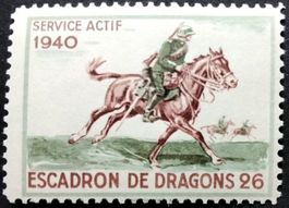 Soldatenmarke 2.WK, Dragoner Schwadron 26, Aufdr, Wi Kav 30