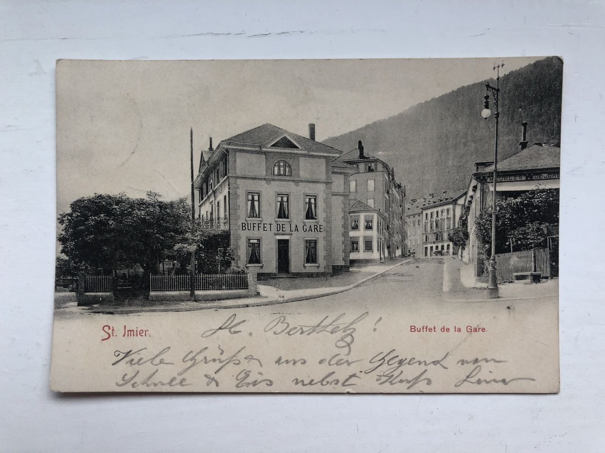Ansichtskarten: ST. IMIER - Buffet de la Gare – Gebraucht aus Lufingen von Rac0