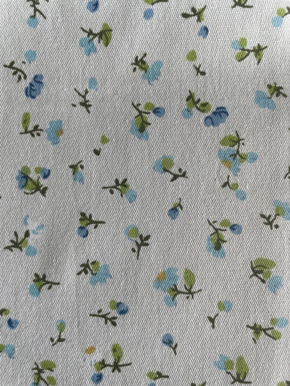 Stoffe: Fat quarter/Coupon patchwork-couture Petites fleurs bleues – Neu und originalverpackt aus Gland von san_xz5j 6